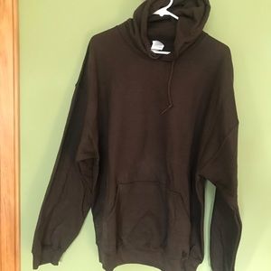 Brown hooded sweatshirt